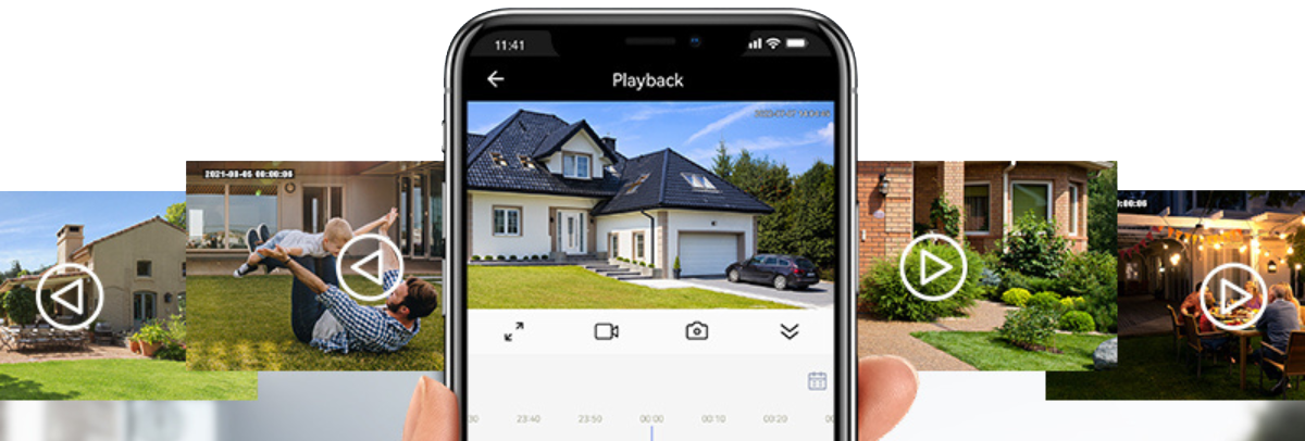 Zestaw 4 kamer wifi do monitoringu z nagrywarką LS24-1T